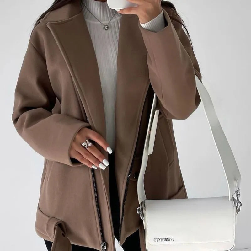 Manteau Zippé Femme Anya – Chic & Cocooning