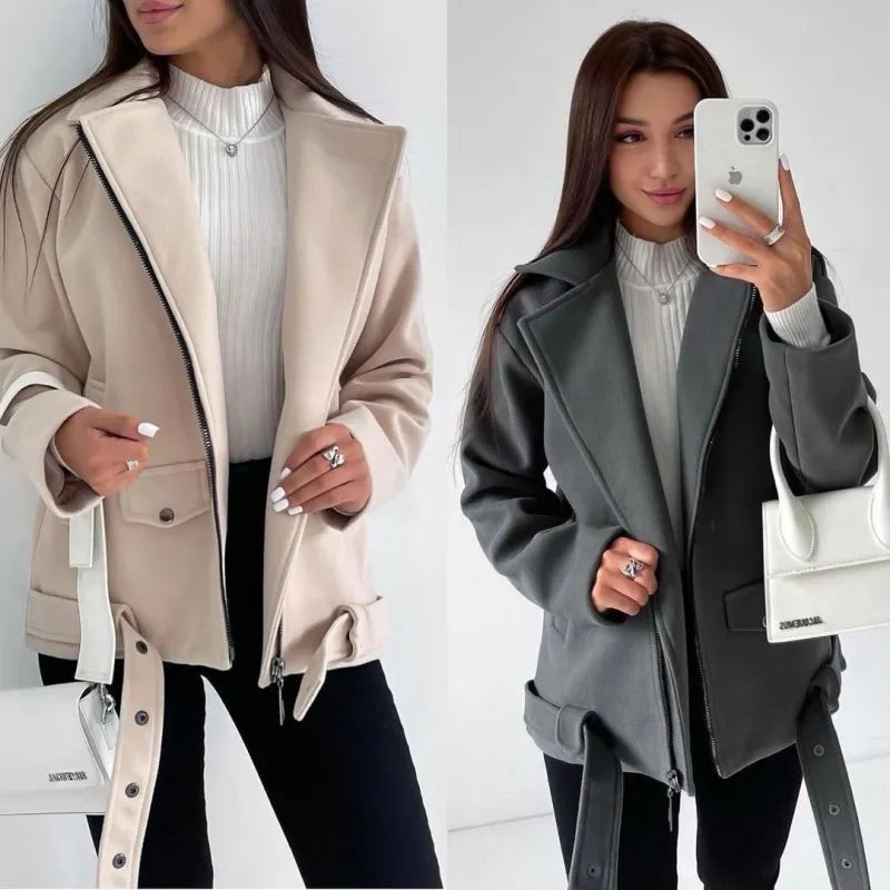 Manteau Zippé Femme Anya – Chic & Cocooning