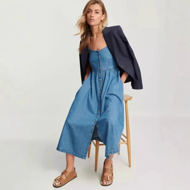 Robe Salopette en Jean