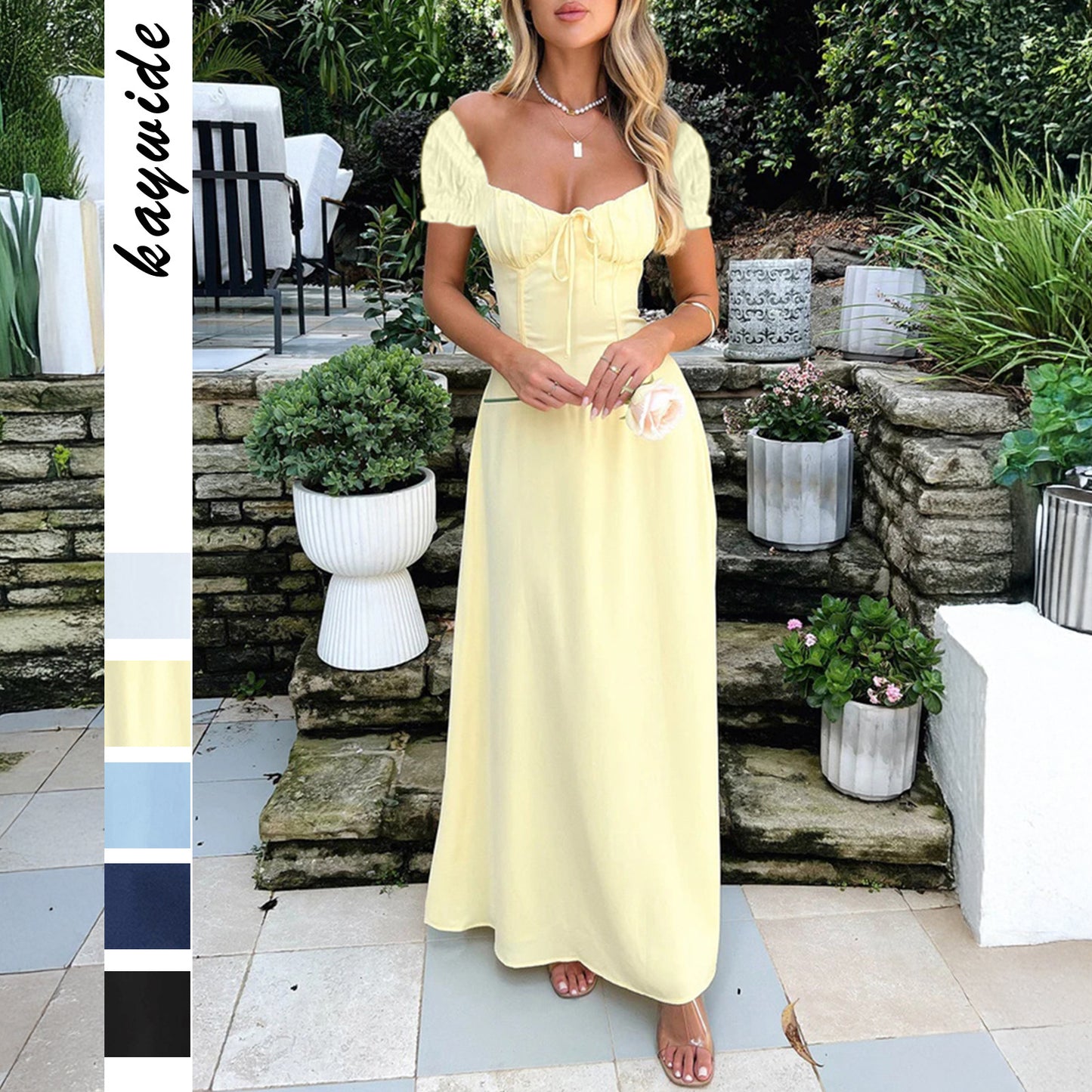 Robe Midi Élégante Plissée