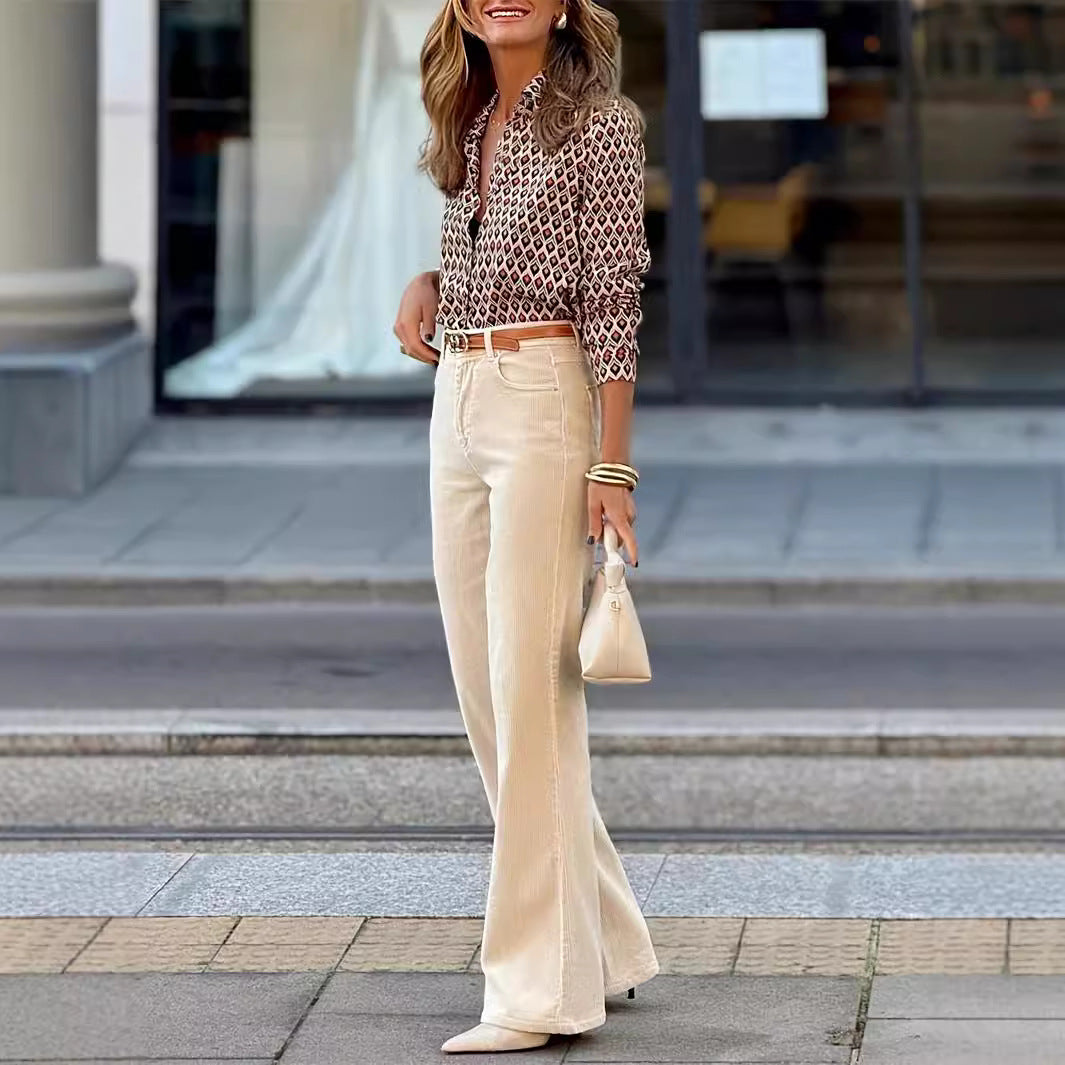 Chemise Imprimée Automnale