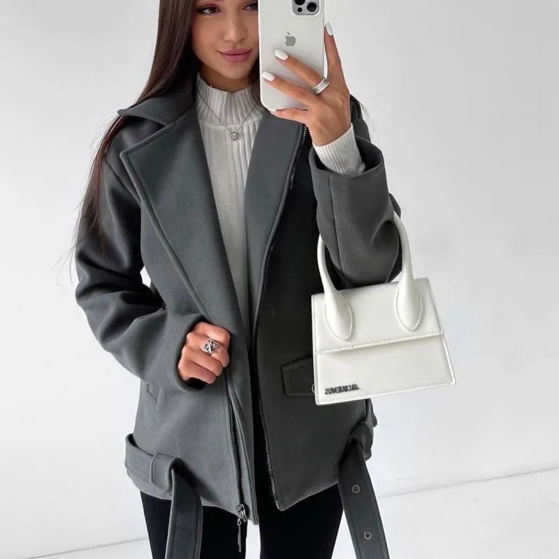 Manteau Zippé Femme Anya – Chic & Cocooning