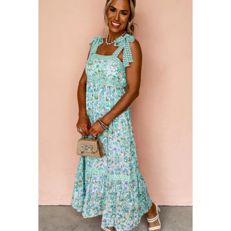 Robe Maxi Empire Fleurie