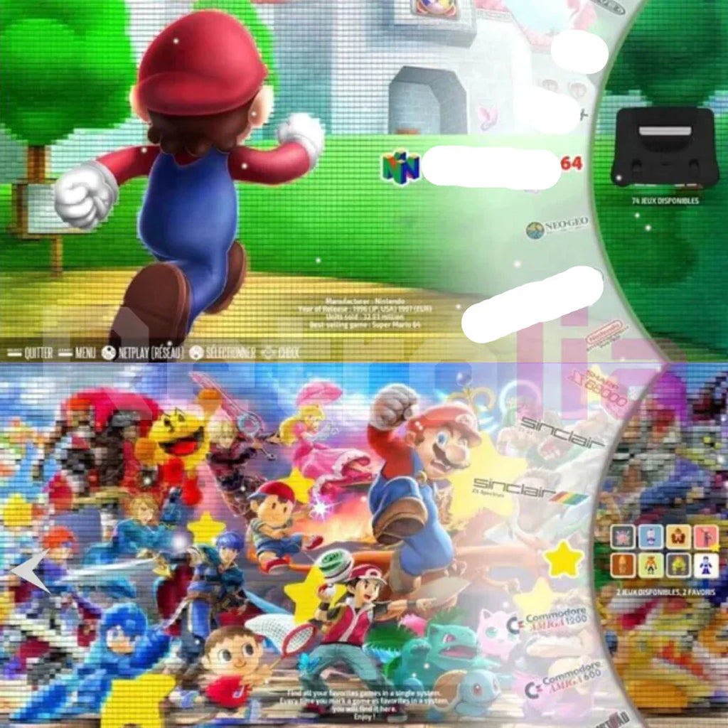 RetroVault 64GB Console Bundle With Two Controllers, 20,000+ Retro Games - from-mario-to-pokemon