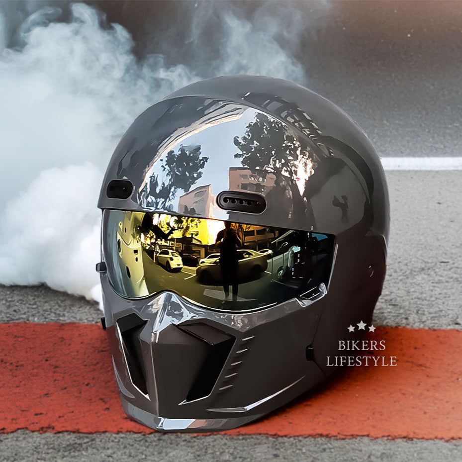 Kestrel Pilot-Style Motorcycle Helmet | Retro Vintage Design