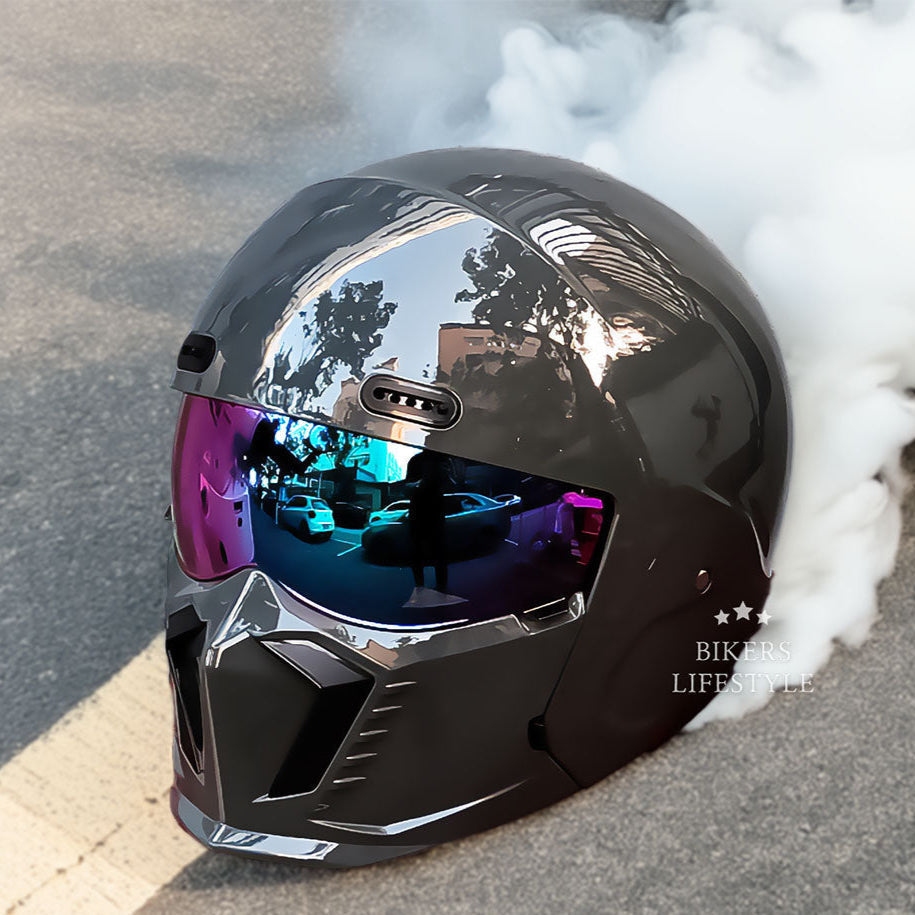 Kestrel Pilot-Style Motorcycle Helmet | Retro Vintage Design