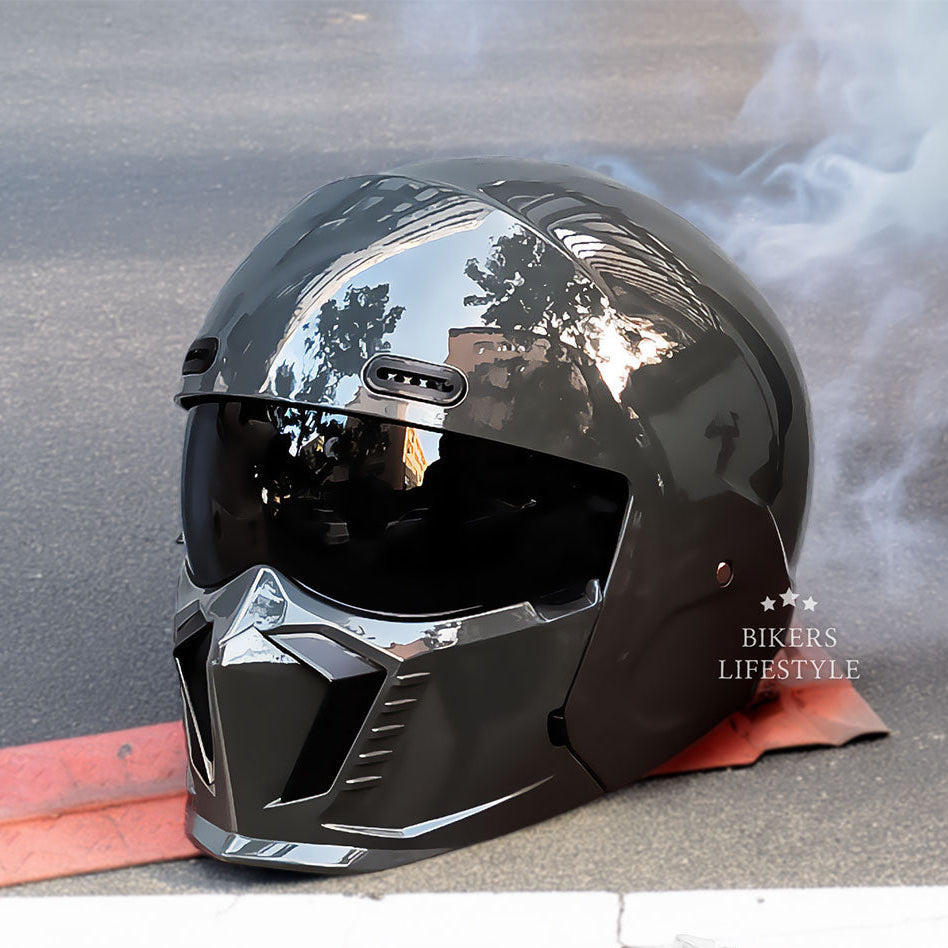 Kestrel Pilot-Style Motorcycle Helmet | Retro Vintage Design
