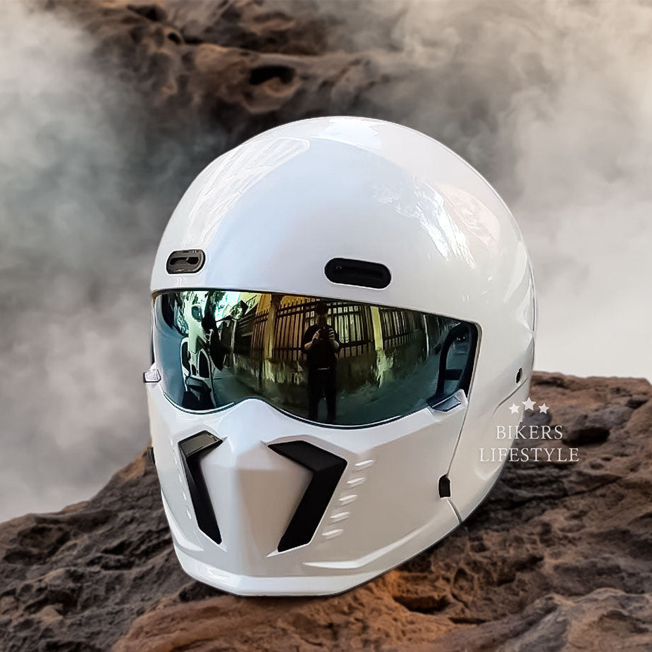 Kestrel Pilot-Style Motorcycle Helmet | Retro Vintage Design