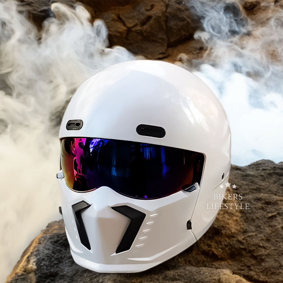 Kestrel Pilot-Style Motorcycle Helmet | Retro Vintage Design