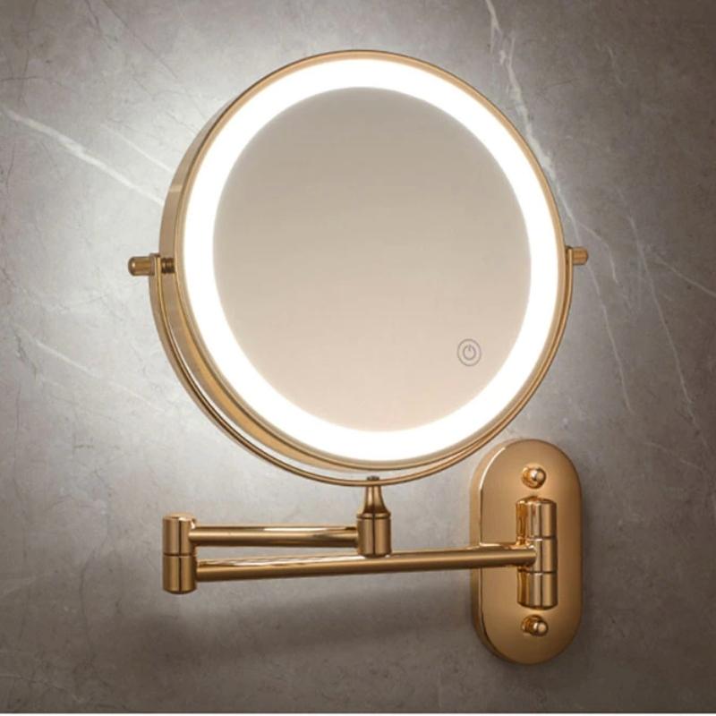 LumaGold Rechargeable LED Magnifying Vanity Mirror for Makeup and Bathroom
