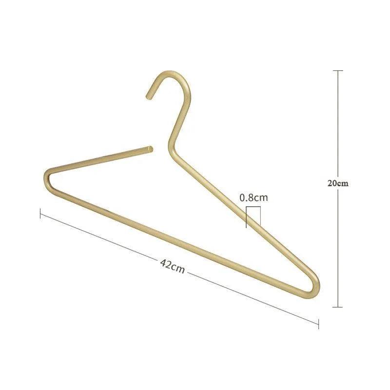 Bellora Set of 5 Solid Matte Metal Hangers in Gold and Silver for Seamless Wardrobe Organization