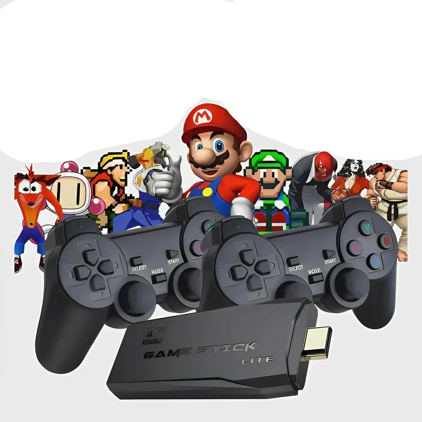 RetroVault 64GB Console Bundle With Two Controllers, 20,000+ Retro Games - from-mario-to-pokemon