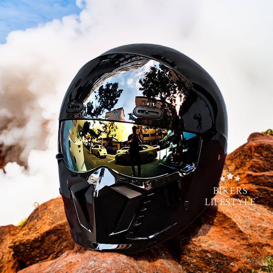 Kestrel Pilot-Style Motorcycle Helmet | Retro Vintage Design