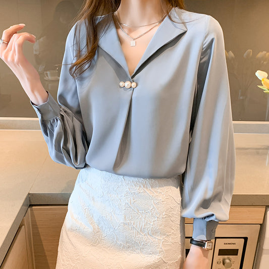 Chemisier Chiffon Chic à Col V