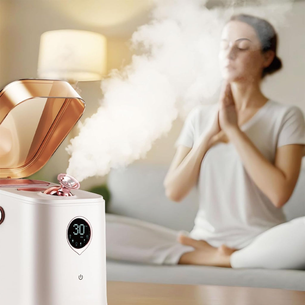 Advanced 6-in-1 Ionic Facial Steamer for Deep Pore Cleansing