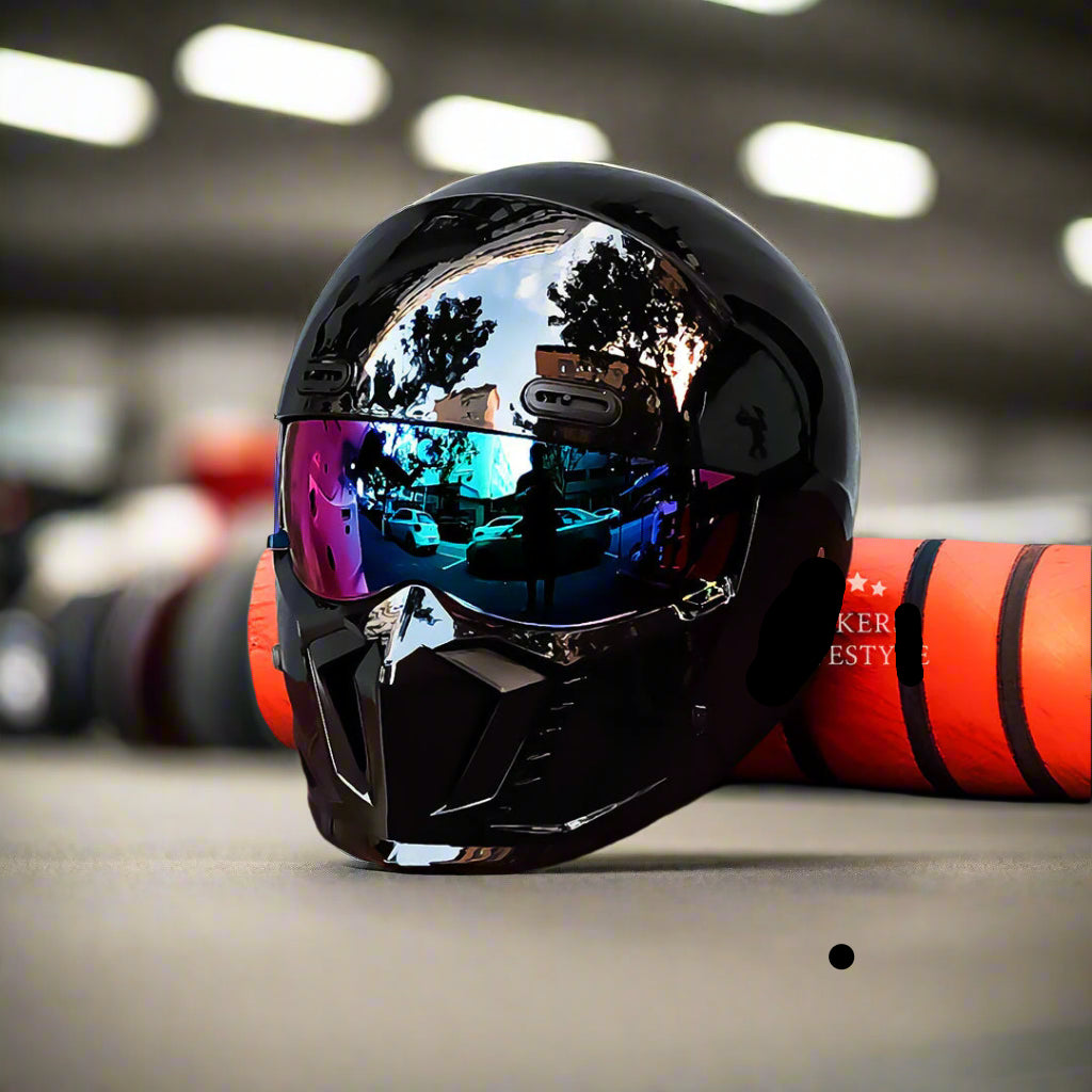 Kestrel Pilot-Style Motorcycle Helmet | Retro Vintage Design