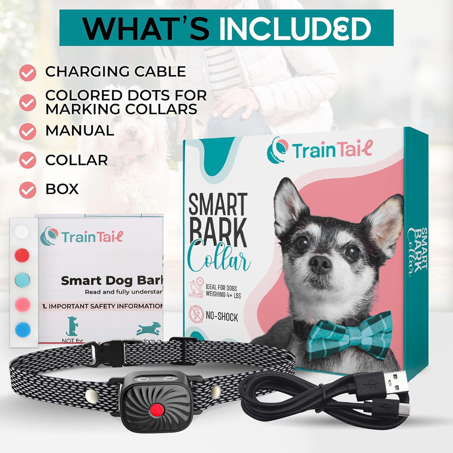 PawQuiet Bark Control Collar For Small Dogs