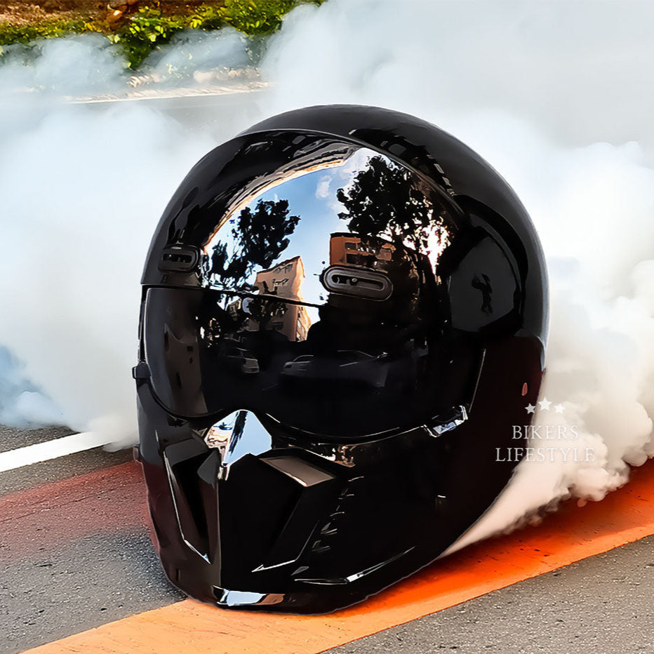 Kestrel Pilot-Style Motorcycle Helmet | Retro Vintage Design