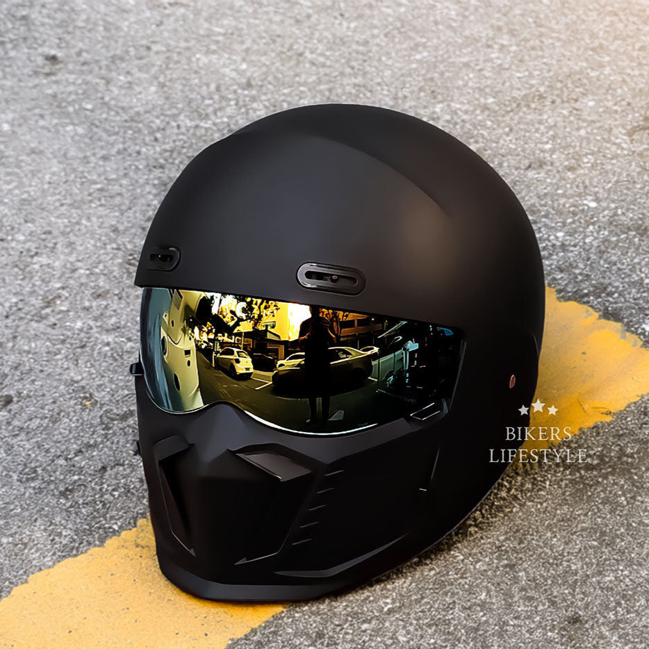 Kestrel Pilot-Style Motorcycle Helmet | Retro Vintage Design
