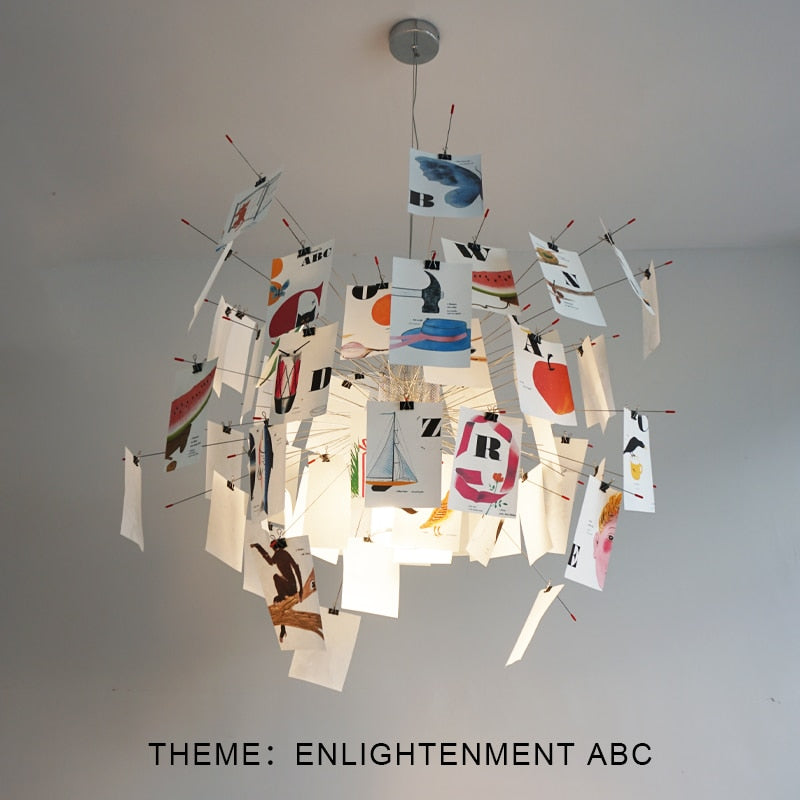 DIY Chandelier | Customizable Hanging Light | Ingo Maurer Zettel
