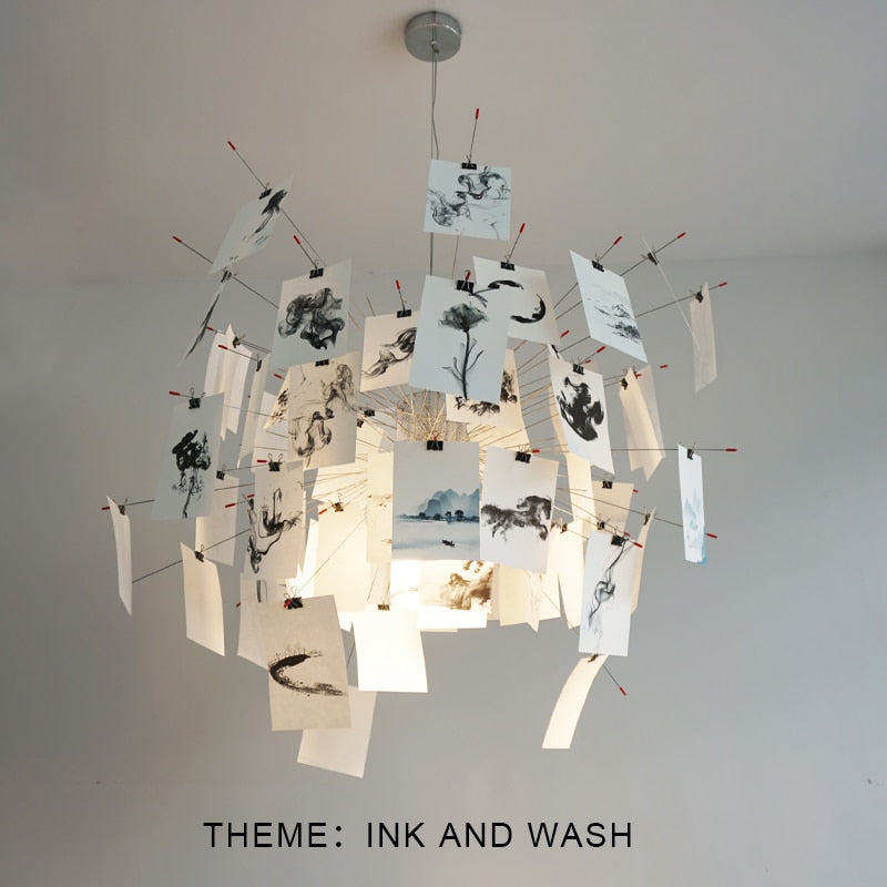DIY Chandelier | Customizable Hanging Light | Ingo Maurer Zettel