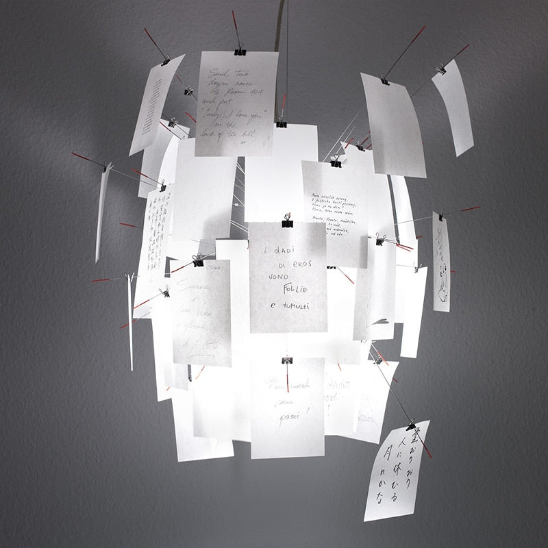 DIY Chandelier | Customizable Hanging Light | Ingo Maurer Zettel