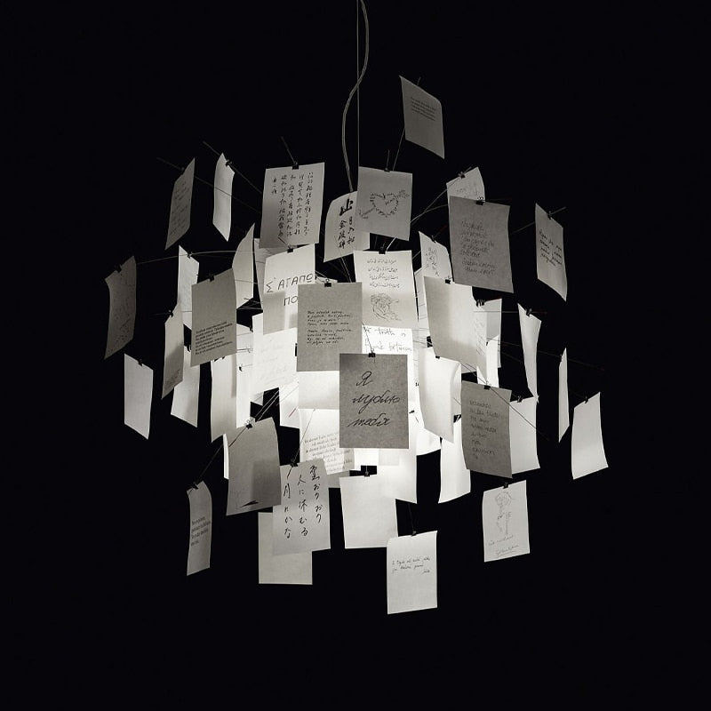 DIY Chandelier | Customizable Hanging Light | Ingo Maurer Zettel
