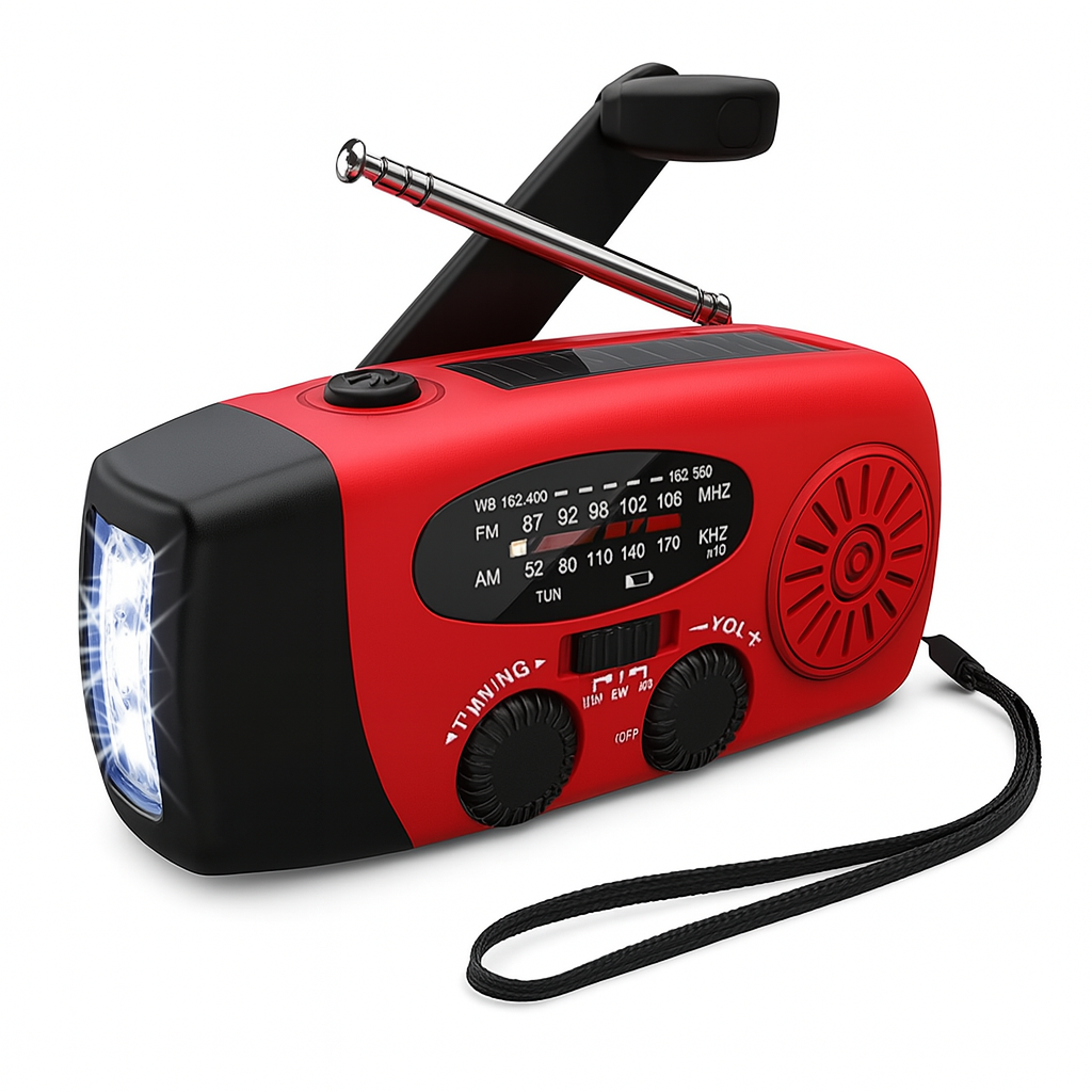BeaconKit | Emergency Radio — Crank, Solar & Power Bank