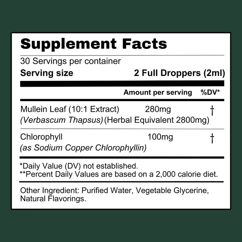 BreathePure Mullein & Chlorophyll | Natural Lung Cleanse