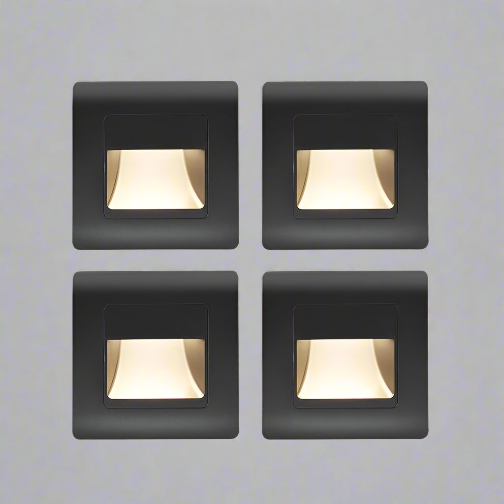 LumaGate | Recessed 4-Color LED Step Light With PIR Sensor