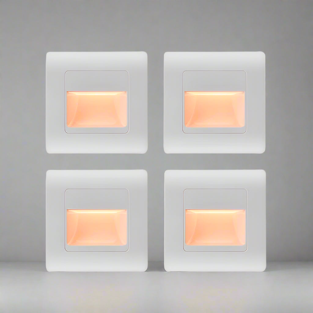 LumaGate | Recessed 4-Color LED Step Light With PIR Sensor