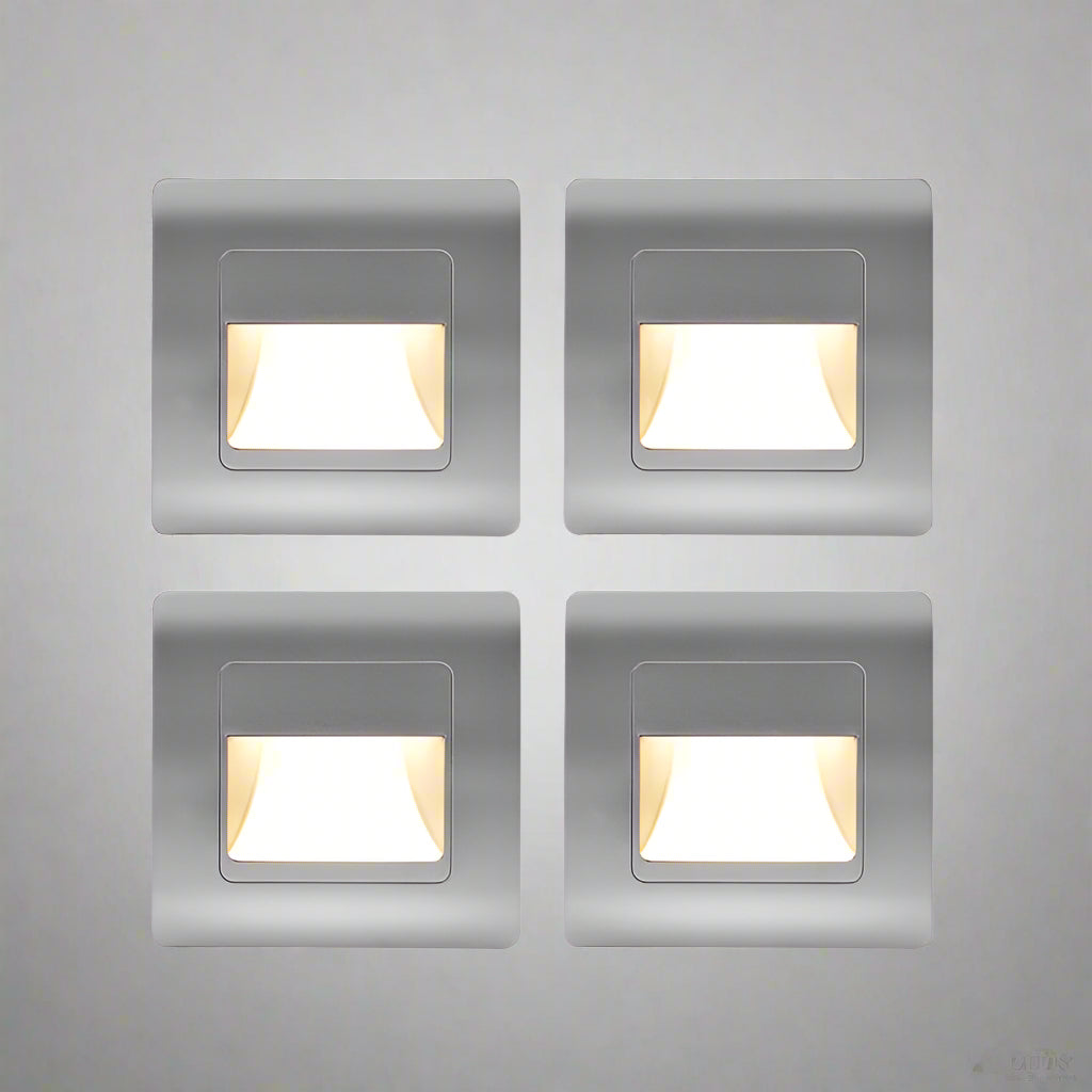 LumaGate | Recessed 4-Color LED Step Light With PIR Sensor
