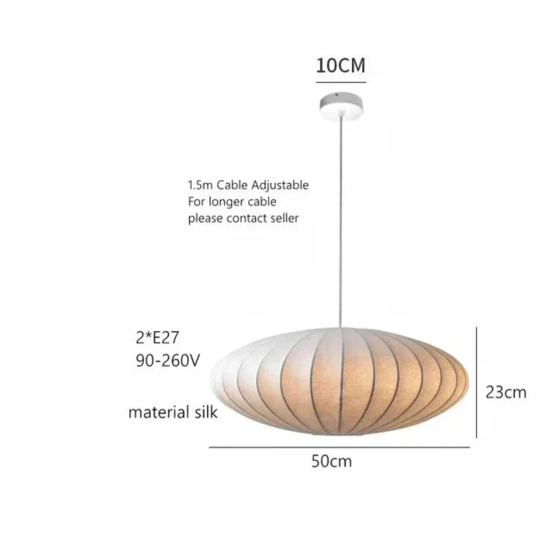 Aurelle | Silk Pendant Chandelier