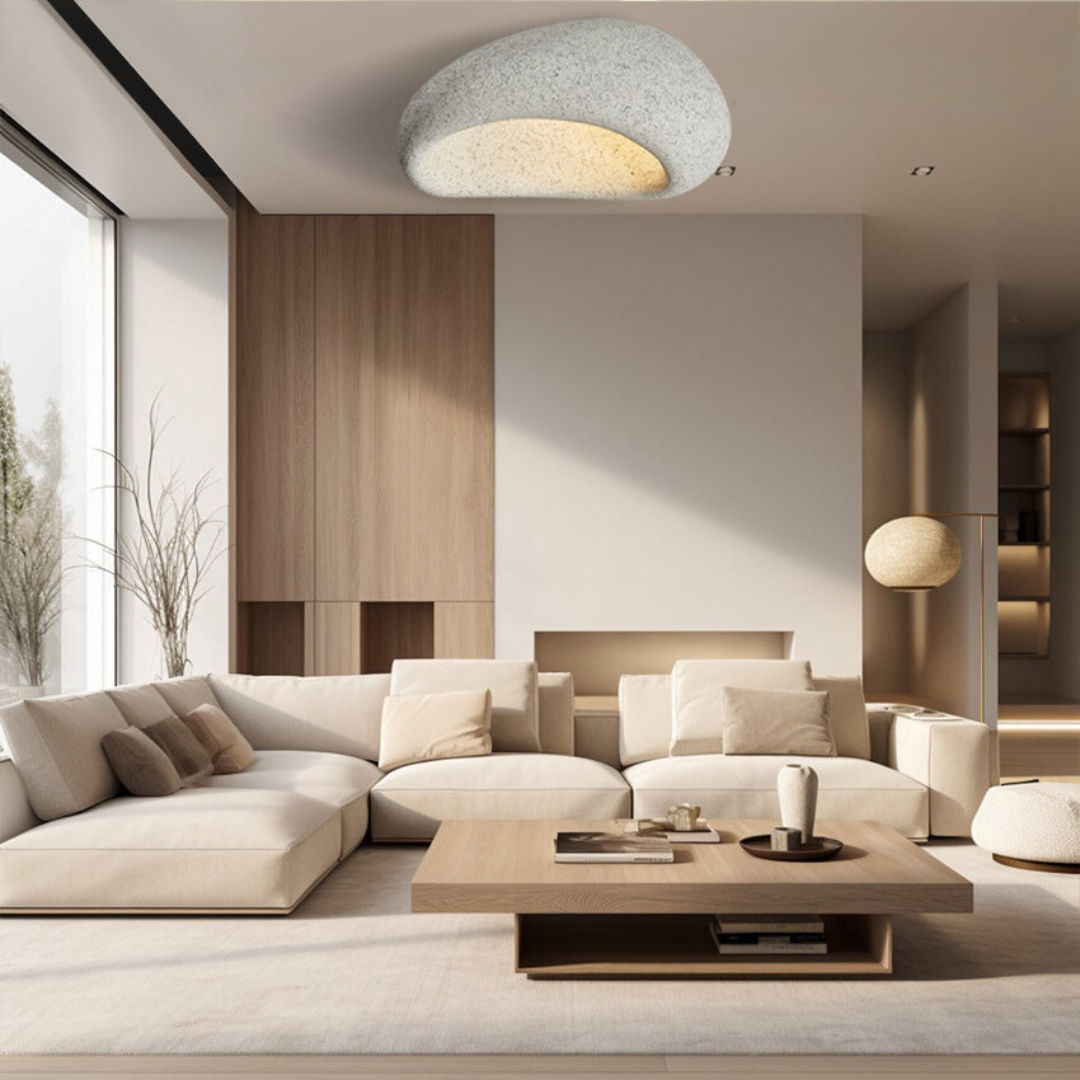 KansoLume | Japanese-Inspired Wabi-Sabi Ceiling Light