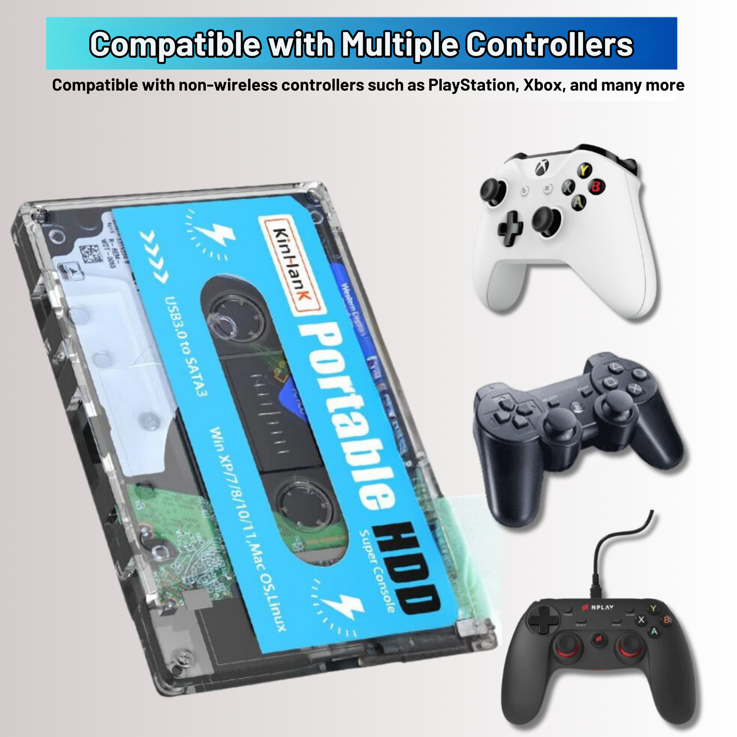 Arcadia | Retro Gaming Cartridge With Over 100,000 Games, Plug and Play for PS1, PS3, N64 and Wii