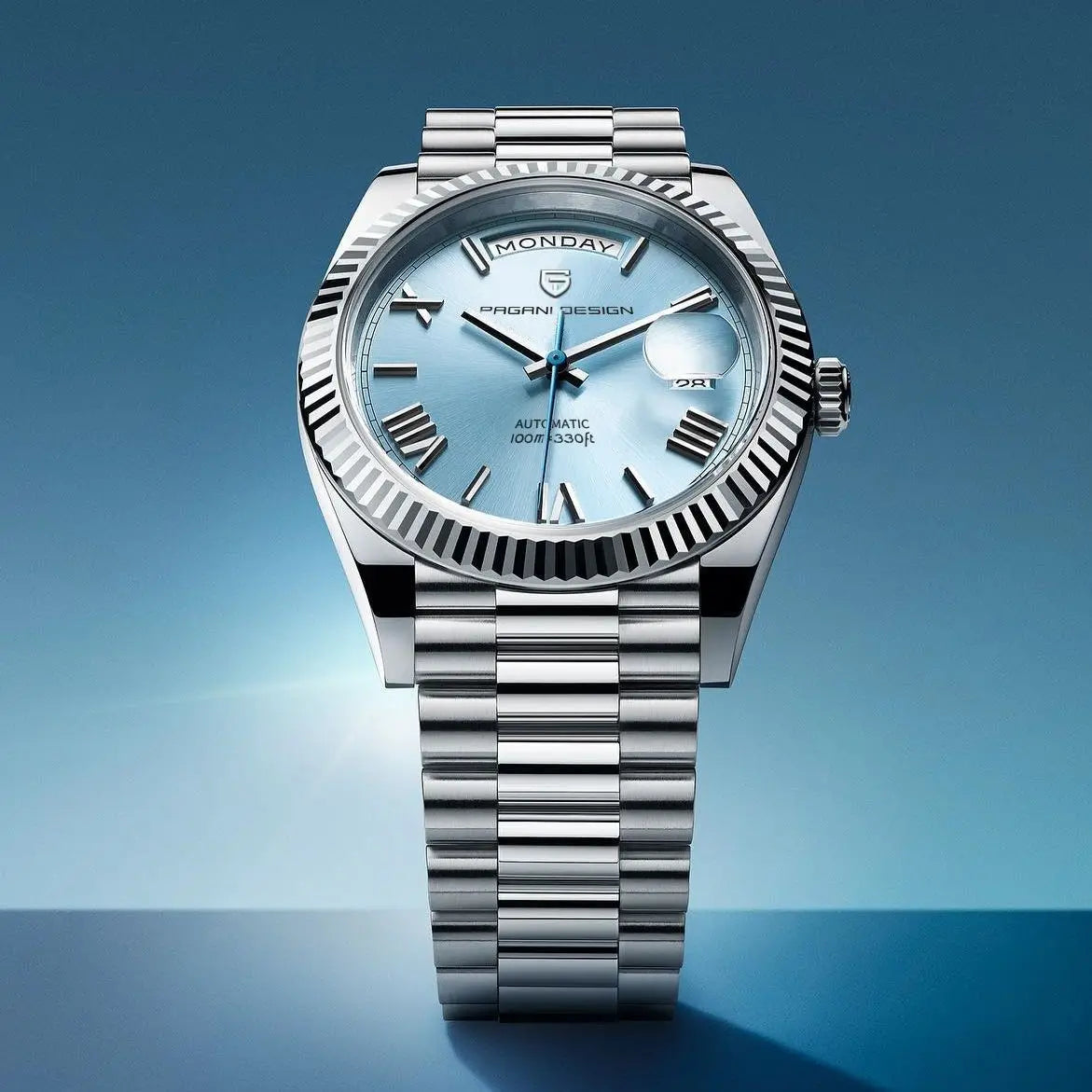 Marenco Luxury Men's Automatic Watch in Stainless Steel with Calendar Function