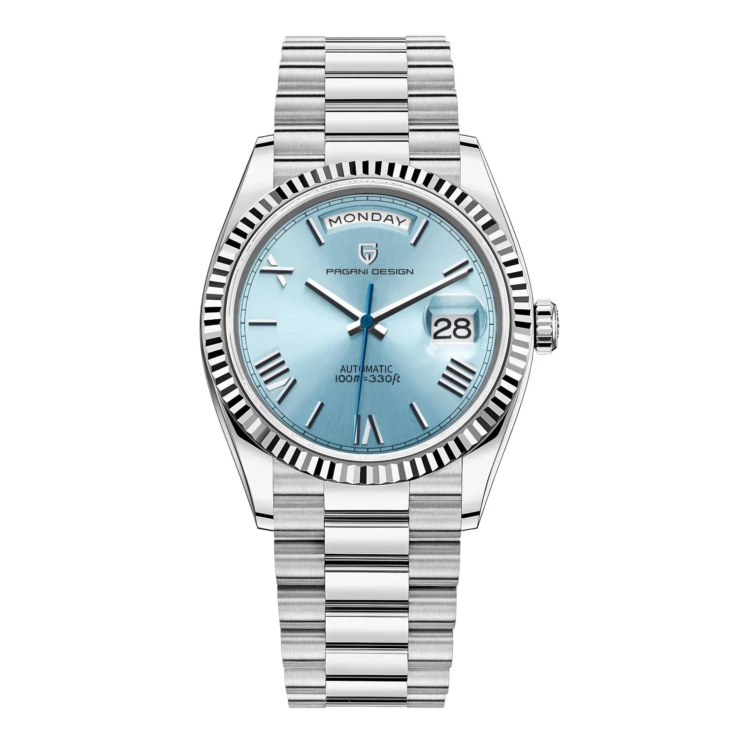 Marenco Luxury Men's Automatic Watch in Stainless Steel with Calendar Function
