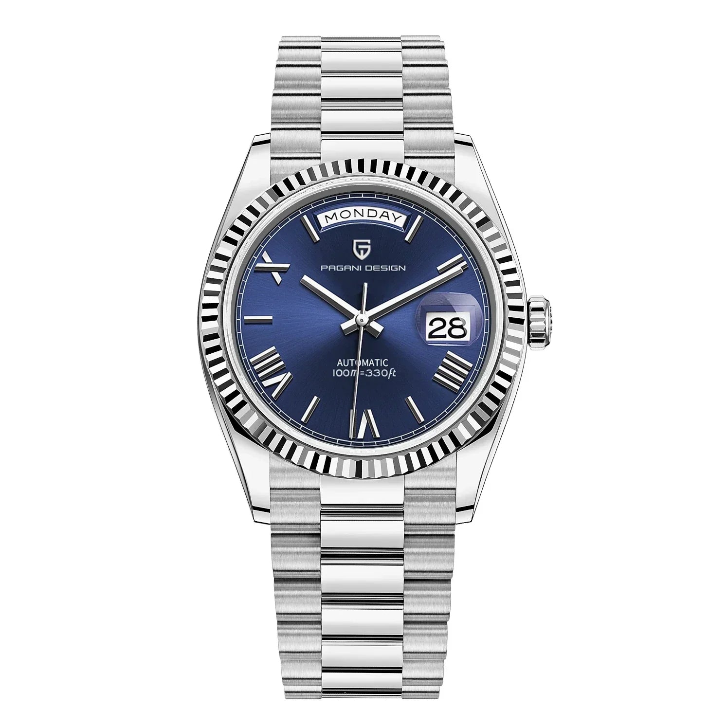 Marenco Luxury Men's Automatic Watch in Stainless Steel with Calendar Function