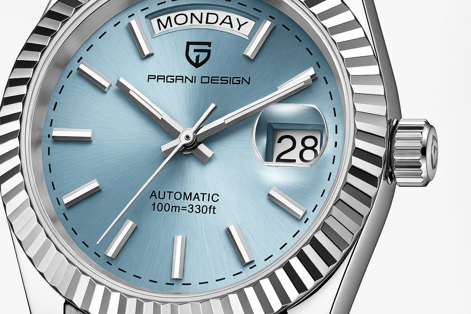 Marenco Luxury Men's Automatic Watch in Stainless Steel with Calendar Function