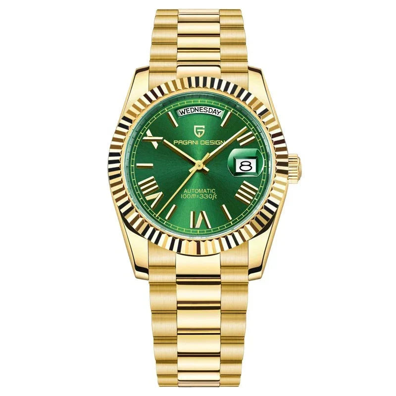Marenco Luxury Men's Automatic Watch in Stainless Steel with Calendar Function
