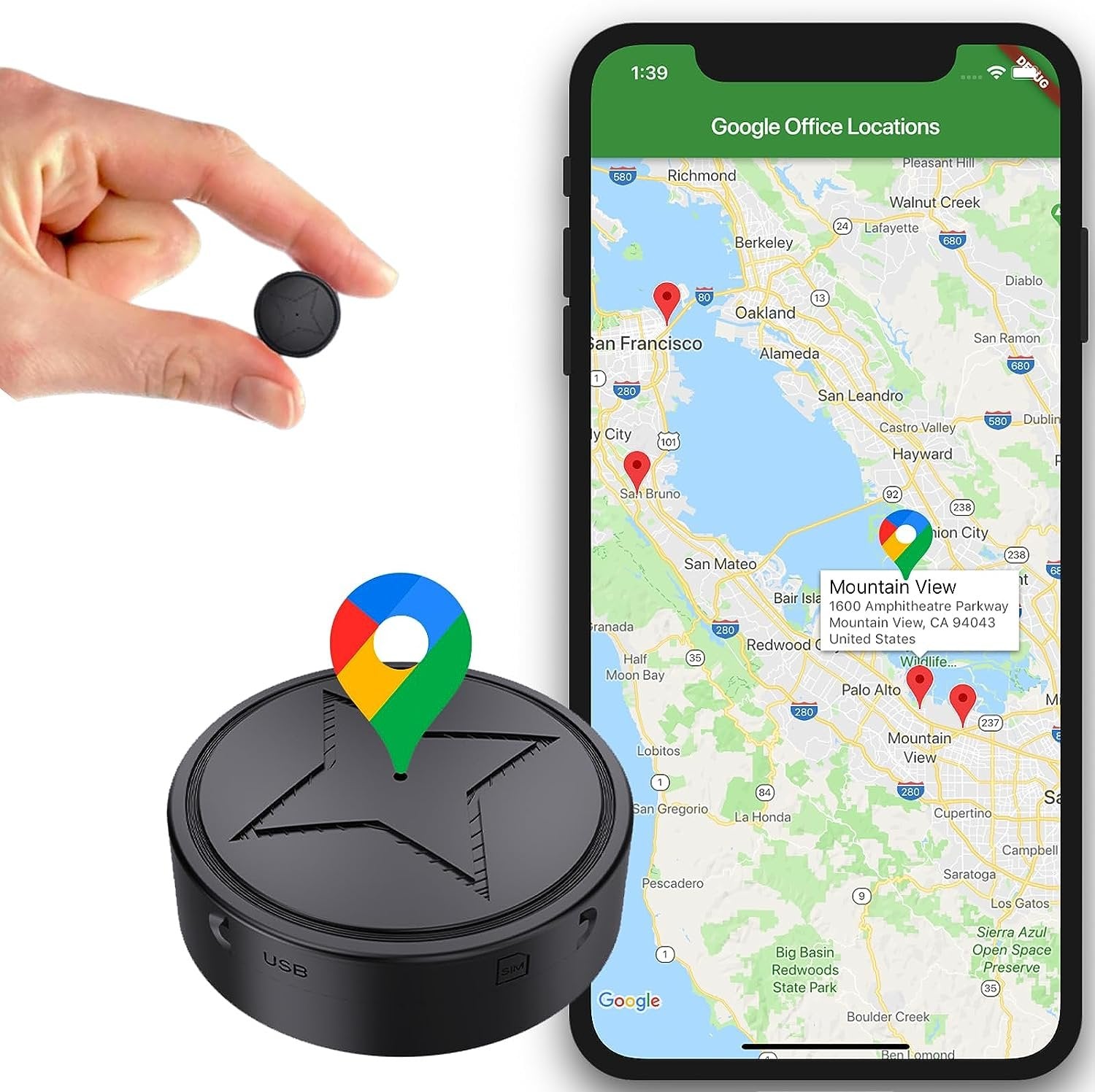 NaviTag Compact Magnetic GPS Tracker for Live Tracking