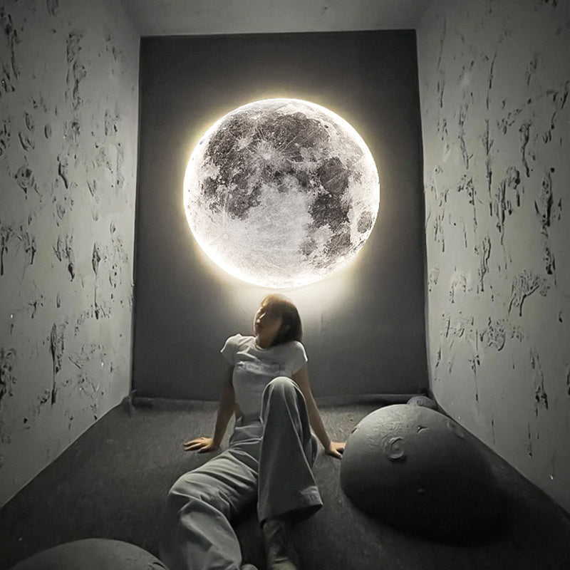 Lunara Moon LED Wall Lamp, Modern Wall Light for Bedroom, Living Room, Hallway
