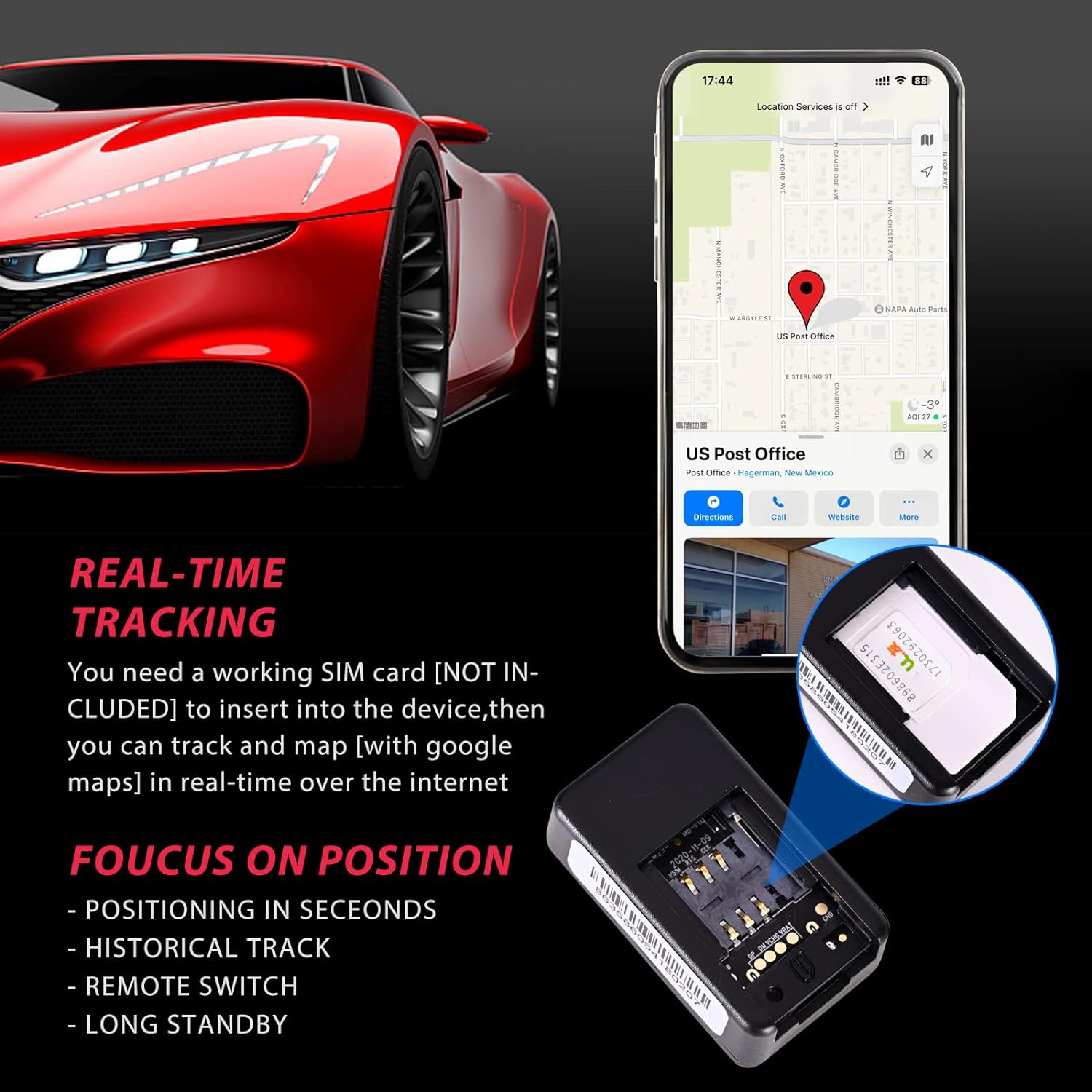 Compact GPS Tracker For Cars
