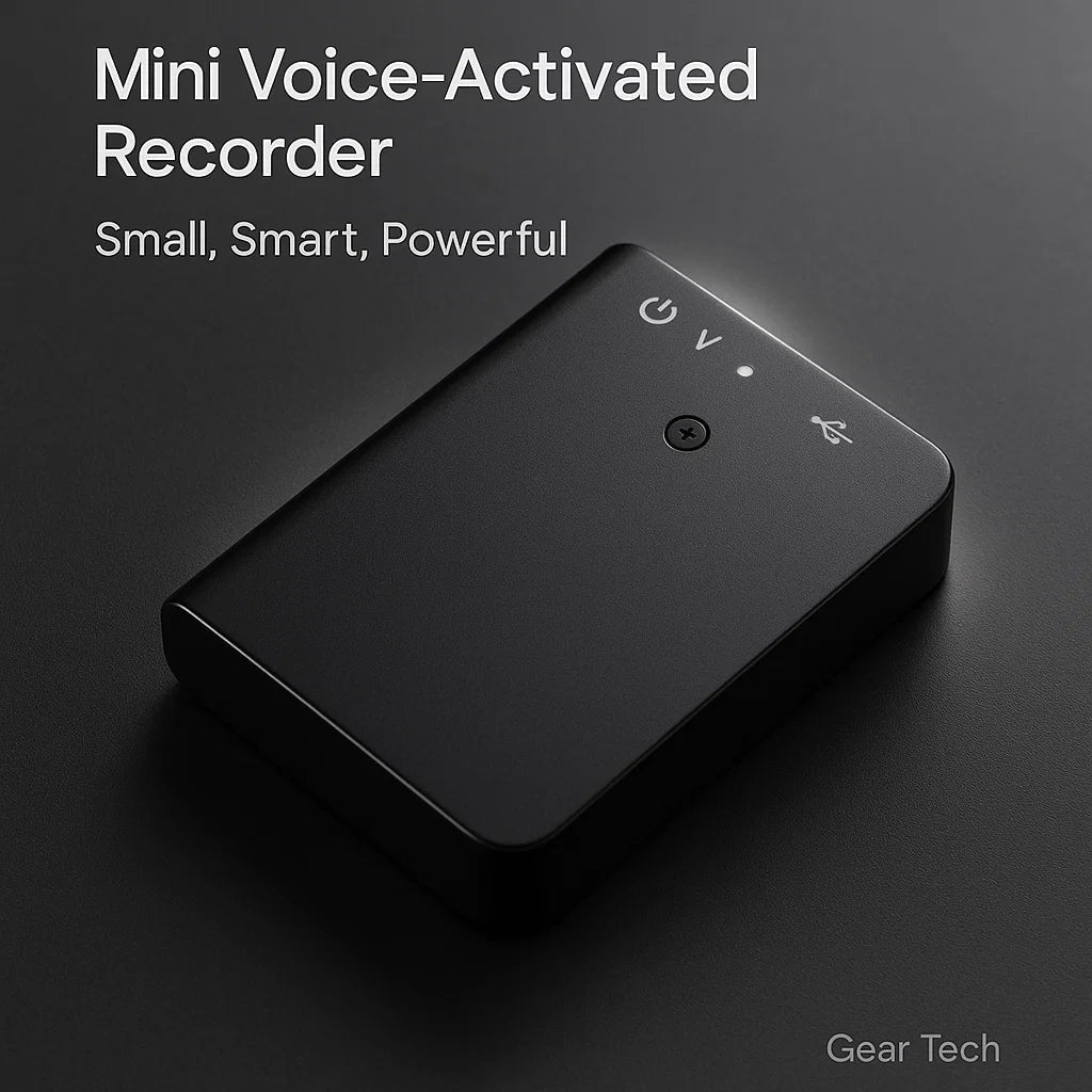 LumaMic Mini Voice Recorder With Discreet, Voice-Activated Audio Capture