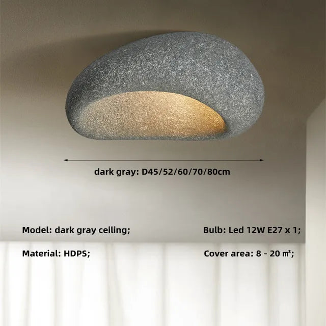 KansoLume | Japanese-Inspired Wabi-Sabi Ceiling Light