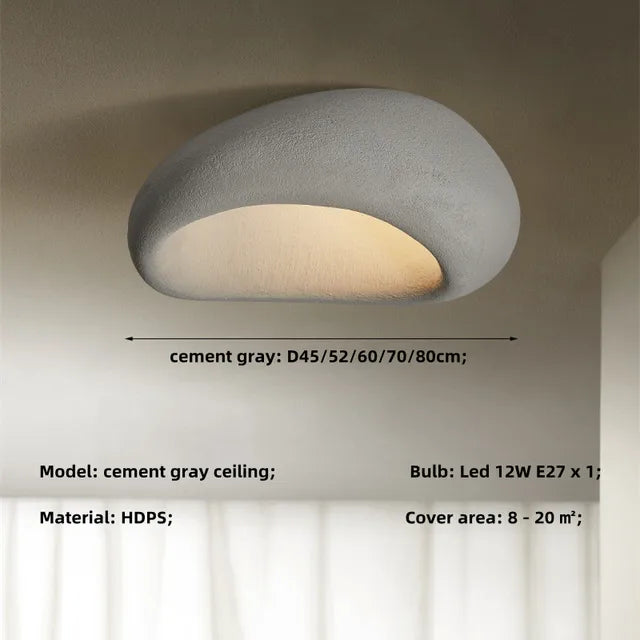 KansoLume | Japanese-Inspired Wabi-Sabi Ceiling Light