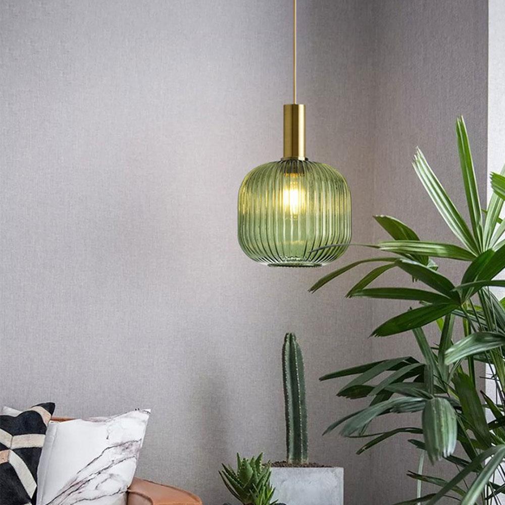 Asteri Scandi Fluted Glass Pendant Lights
