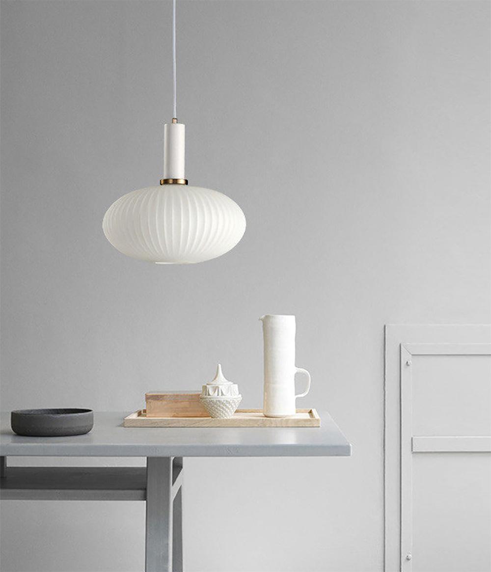 Asteri Scandi Fluted Glass Pendant Lights