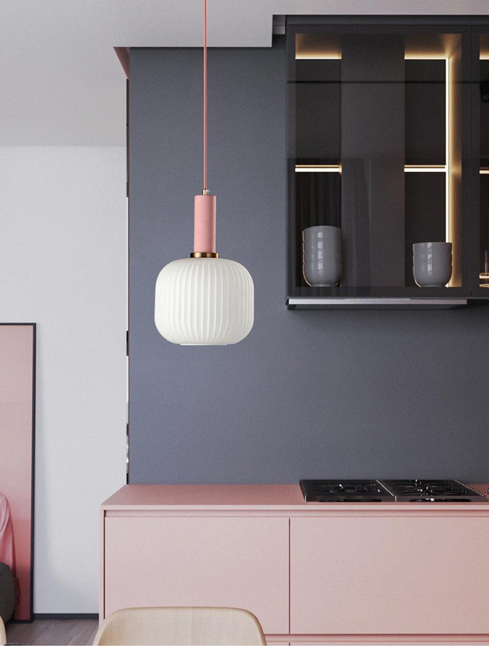 Asteri Scandi Fluted Glass Pendant Lights