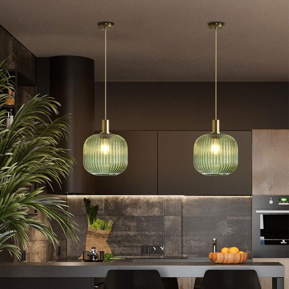 Asteri Scandi Fluted Glass Pendant Lights
